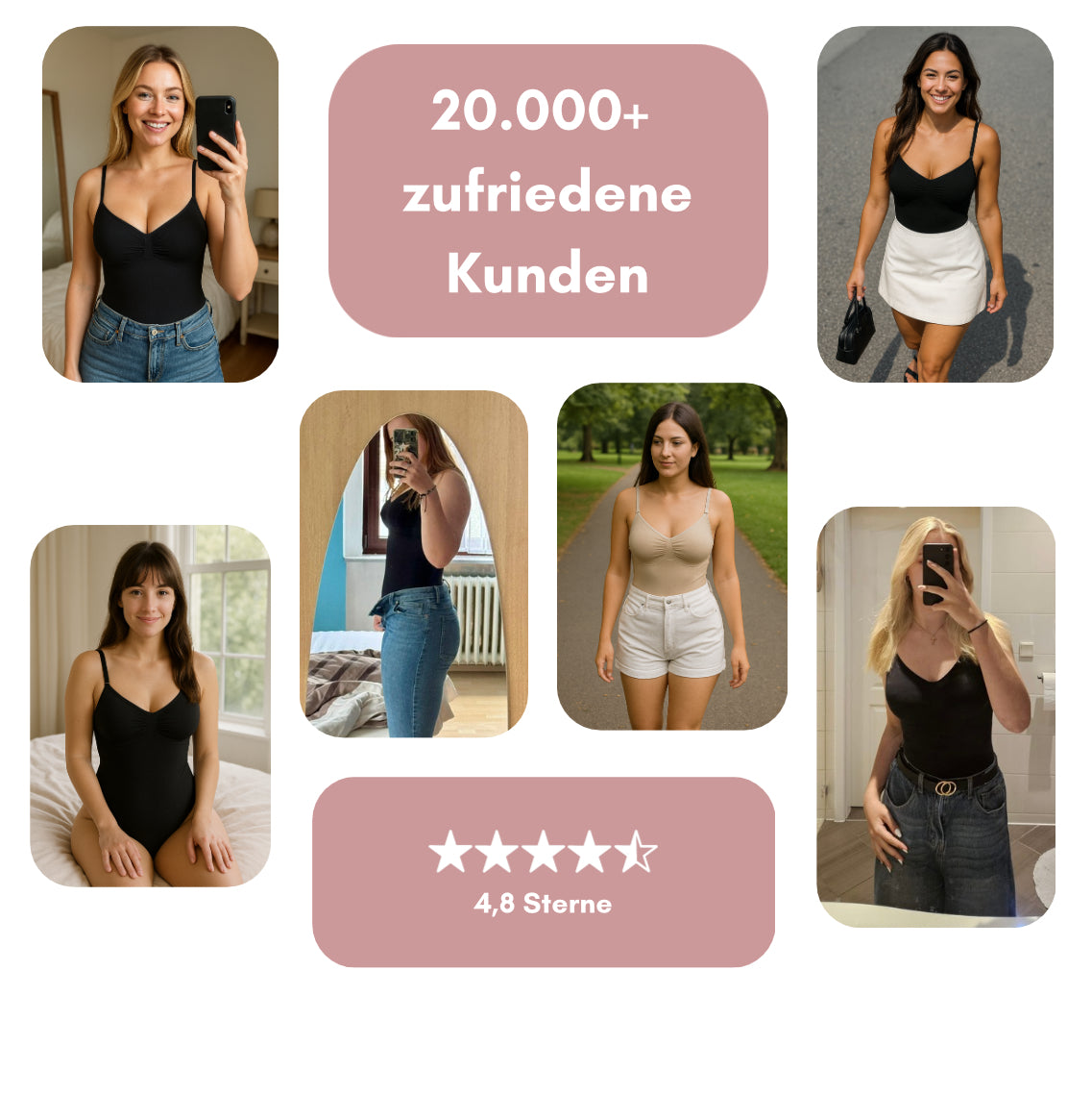 Bodysuit Shapewear mit Trägern